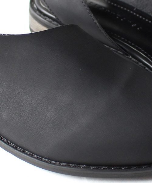 antiqua(アンティカ)の「オープンバックシューズ(スリッポン・レディース・ブラック・23.5cm/24.5cm/23.0cm/24.0cm/25.0cm)」の3枚目の写真
