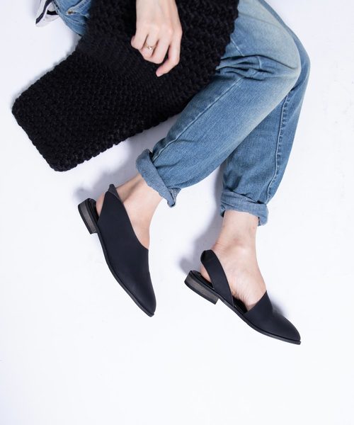 antiqua(アンティカ)の「オープンバックシューズ(スリッポン・レディース・ブラック・23.5cm/24.5cm/23.0cm/24.0cm/25.0cm)」の11枚目の写真