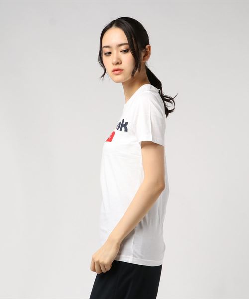 Reebok（リーボック）の「F REEBOK CL TEE（Tシャツ/カットソー・レディース・ホワイト/ブラック・MEDIUM/X-LARGE/X-SMALL/XXX-LARGE）」の3枚目の写真