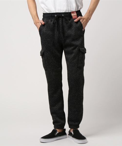 Right-on(ライトオン)の「うるおう暖モコカーゴパンツ(その他パンツ・メンズ・ブラック/ダークグレー/グレー系その他/グリーン系その他・SMALL/MEDIUM/LARGE/X-LARGE)」の2枚目の写真