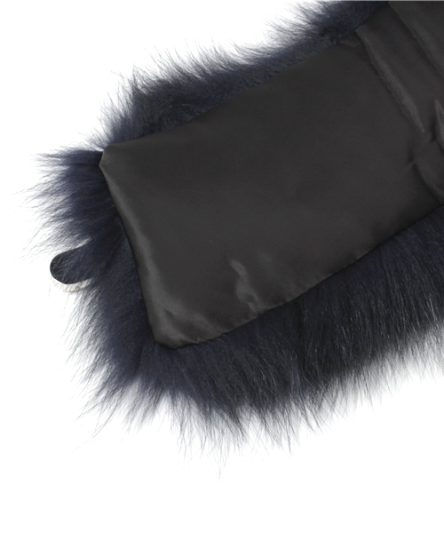 ESTNATION（エストネーション）の「For Y ファーストール（ストール/ショール・レディース・グレー/ネイビー/ブラック・FREE）」の5枚目の写真