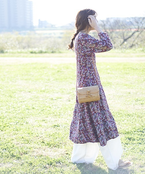 Casselini（キャセリーニ）の「Casselini(キャセリーニ)ラタンバッグ（ショルダーバッグ・レディース・ダークブラウン/ナチュラル・FREE）」の19枚目の写真