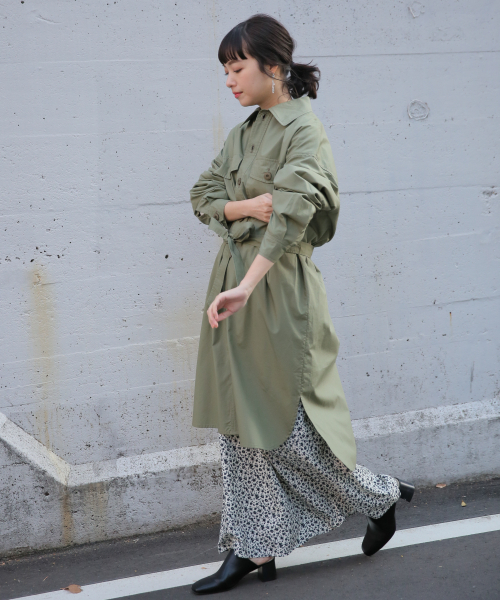 LOWRYS FARM（ローリーズファーム）の「ロングCPOジャケット　819479（その他アウター・レディース・ブラック/ベージュ/カーキ・FREE）」の6枚目の写真