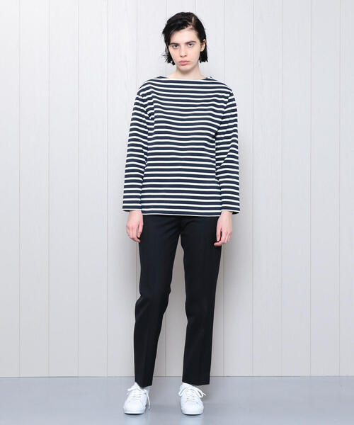 SAINT JAMES(セントジェームス)の「<SAINT JAMES>OUESSANT BORDER PULLOVER 19SS/カットソー(Tシャツ/カットソー・レディース・ベージュ/オレンジ/ネイビー/ライム/ホワイト・1/3)」の15枚目の写真