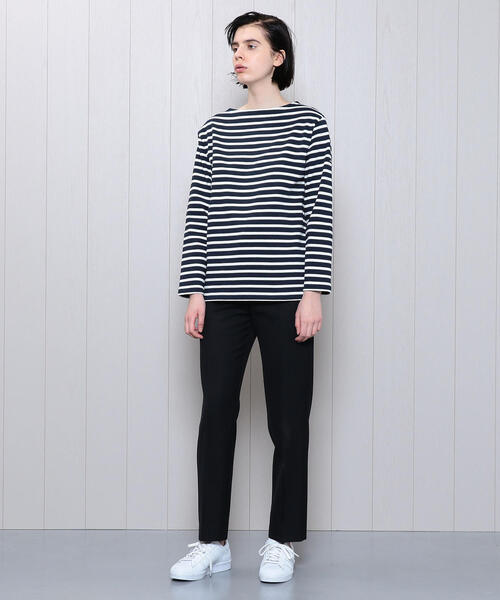 SAINT JAMES(セントジェームス)の「<SAINT JAMES>OUESSANT BORDER PULLOVER 19SS/カットソー(Tシャツ/カットソー・レディース・ベージュ/オレンジ/ネイビー/ライム/ホワイト・1/3)」の16枚目の写真
