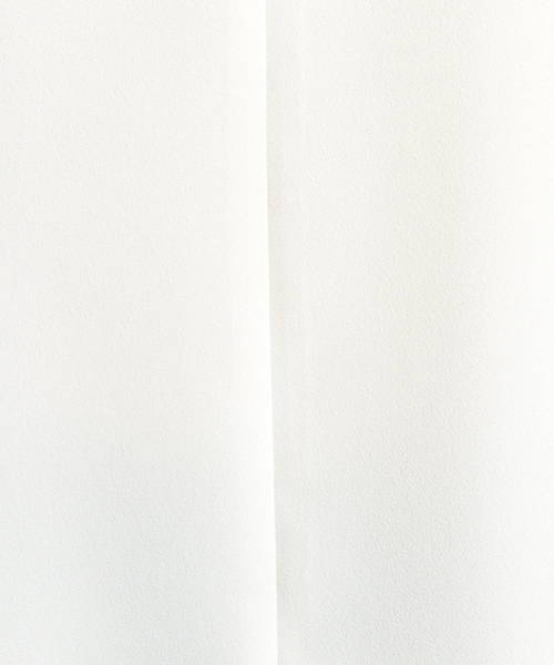 NARACAMICIE(ナラカミーチェ)の「ソフトジョーゼットマオカラーVネック長袖ブラウス(シャツ/ブラウス・レディース・ホワイト/イエロー・MEDIUM)」の10枚目の写真