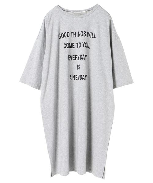 Editt by YECCA VECCA（エディットバイイェッカヴェッカ）の「ロゴBIG-Tee（Tシャツ/カットソー・レディース・ホワイト/ブラック/杢グレー・FREE）」の5枚目の写真