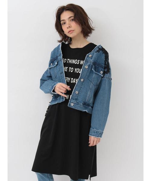 Editt by YECCA VECCA（エディットバイイェッカヴェッカ）の「ロゴBIG-Tee（Tシャツ/カットソー・レディース・ホワイト/ブラック/杢グレー・FREE）」の8枚目の写真