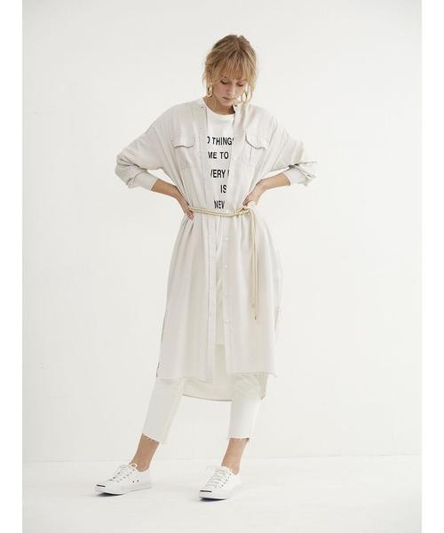 Editt by YECCA VECCA（エディットバイイェッカヴェッカ）の「ロゴBIG-Tee（Tシャツ/カットソー・レディース・ホワイト/ブラック/杢グレー・FREE）」の6枚目の写真