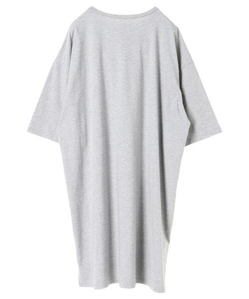 Editt by YECCA VECCA（エディットバイイェッカヴェッカ）の「ロゴBIG-Tee（Tシャツ/カットソー・レディース・ホワイト/ブラック/杢グレー・FREE）」の21枚目の写真