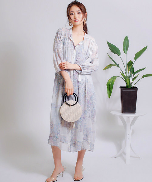 LADYMADE（レディメイド）の「ペイズリースカーフロングワンピース（ワンピース・レディース・パープル/イエロー・FREE）」の12枚目の写真