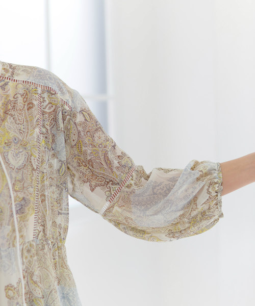 LADYMADE（レディメイド）の「ペイズリースカーフロングワンピース（ワンピース・レディース・パープル/イエロー・FREE）」の16枚目の写真