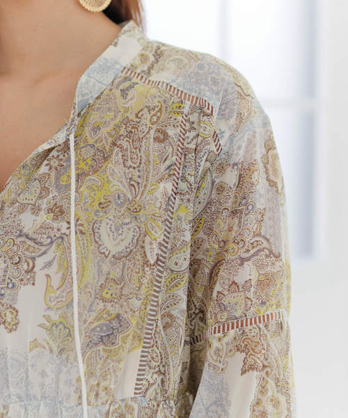 LADYMADE（レディメイド）の「ペイズリースカーフロングワンピース（ワンピース・レディース・パープル/イエロー・FREE）」の17枚目の写真