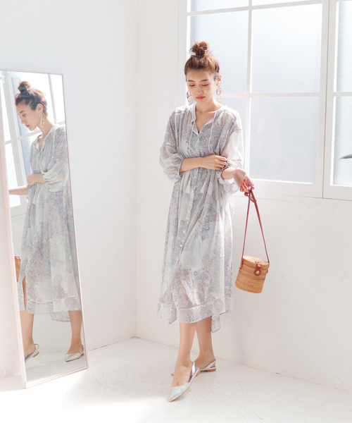 LADYMADE（レディメイド）の「ペイズリースカーフロングワンピース（ワンピース・レディース・パープル/イエロー・FREE）」の21枚目の写真