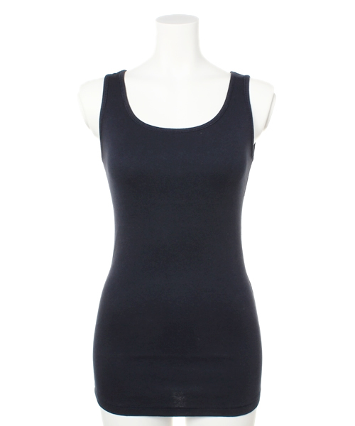 PLST（プラステ）の「リブタンクトップ（タンクトップ・レディース・ホワイト/ホワイト×ネイビー/ブラック/グレー/ヘザーグレー/グレー系その他/インディゴブルー/ネイビー・2）」の7枚目の写真