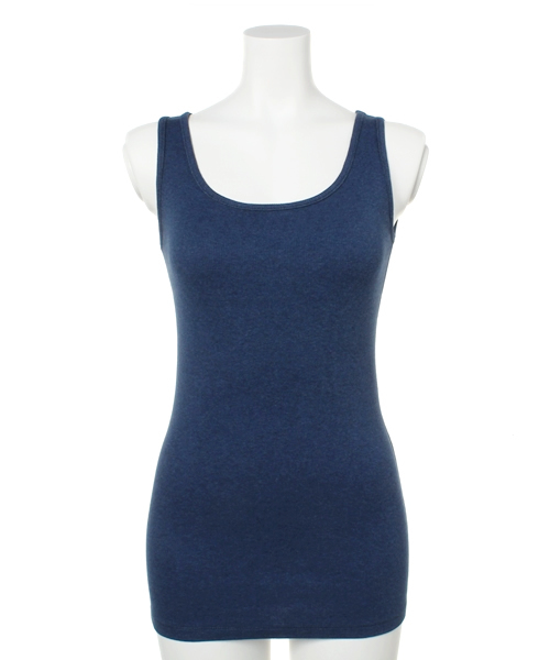 PLST（プラステ）の「リブタンクトップ（タンクトップ・レディース・ホワイト/ホワイト×ネイビー/ブラック/グレー/ヘザーグレー/グレー系その他/インディゴブルー/ネイビー・2）」の8枚目の写真