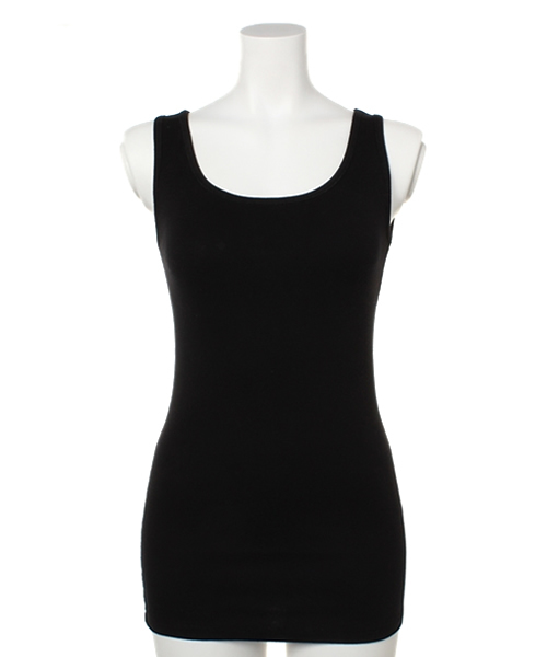 PLST（プラステ）の「リブタンクトップ（タンクトップ・レディース・ホワイト/ホワイト×ネイビー/ブラック/グレー/ヘザーグレー/グレー系その他/インディゴブルー/ネイビー・2）」の3枚目の写真