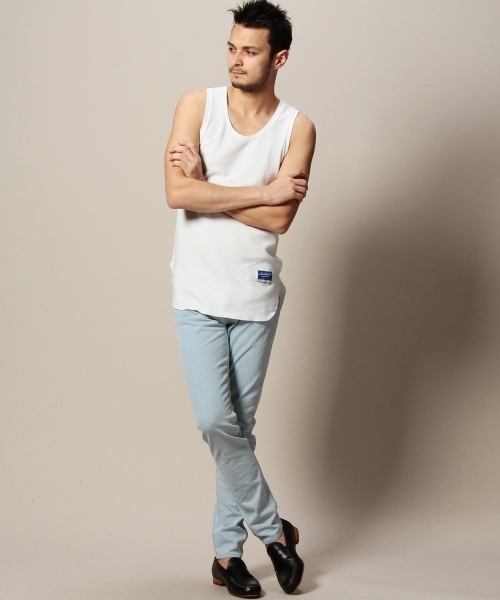 MONKEY TIME（モンキータイム）の「MT∴ 40サーマル ロング タンクトップ ◆（タンクトップ・メンズ・ホワイト/ブラック/グレー・LARGE/MEDIUM）」の14枚目の写真