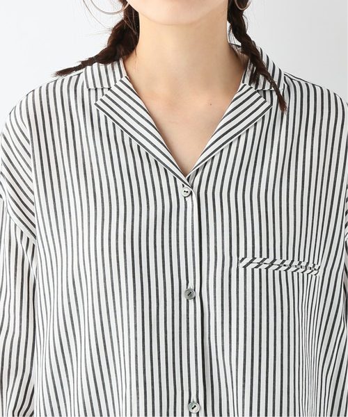 CITYSHOP(シティーショップ)の「ストライプシャツ(シャツ/ブラウス・レディース・イエロー/ブラック・FREE)」の8枚目の写真