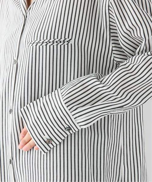 CITYSHOP(シティーショップ)の「ストライプシャツ(シャツ/ブラウス・レディース・イエロー/ブラック・FREE)」の11枚目の写真