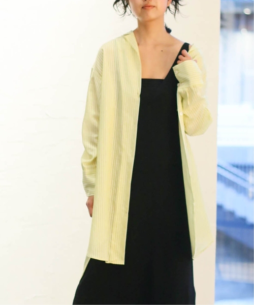 CITYSHOP(シティーショップ)の「ストライプシャツ(シャツ/ブラウス・レディース・イエロー/ブラック・FREE)」の20枚目の写真