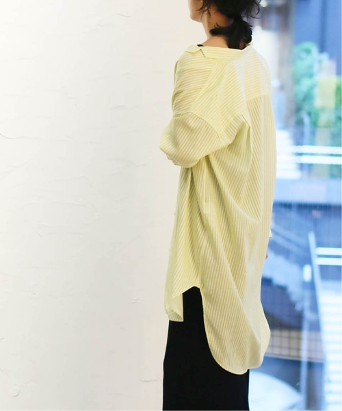 CITYSHOP(シティーショップ)の「ストライプシャツ(シャツ/ブラウス・レディース・イエロー/ブラック・FREE)」の22枚目の写真