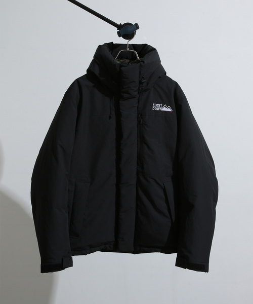 FIRST DOWN（ファーストダウン）の「【FIRST DOWN/ファーストダウン】 ダウンパーカージャケット（ダウンジャケット/コート・メンズ・ブラック/ベージュ/イエロー・M/L）」の2枚目の写真