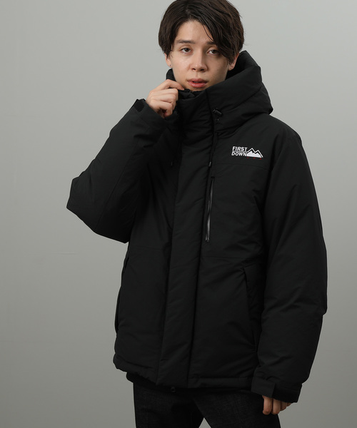 FIRST DOWN（ファーストダウン）の「【FIRST DOWN/ファーストダウン】 ダウンパーカージャケット（ダウンジャケット/コート・メンズ・ブラック/ベージュ/イエロー・M/L）」の4枚目の写真