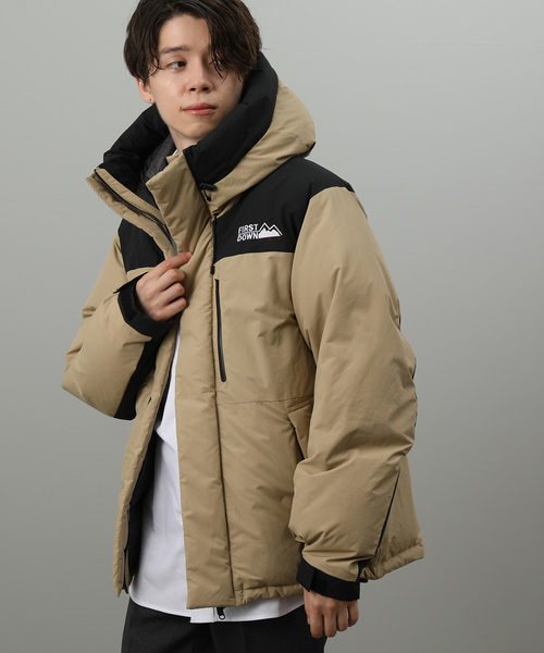 FIRST DOWN（ファーストダウン）の「【FIRST DOWN/ファーストダウン】 ダウンパーカージャケット（ダウンジャケット/コート・メンズ・ブラック/ベージュ/イエロー・M/L）」の5枚目の写真
