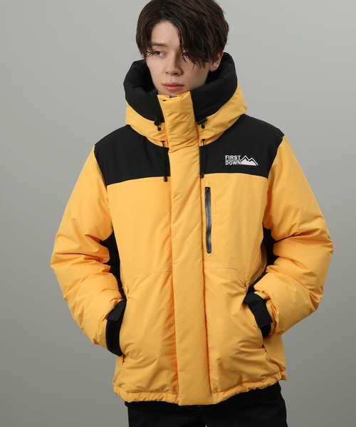 FIRST DOWN（ファーストダウン）の「【FIRST DOWN/ファーストダウン】 ダウンパーカージャケット（ダウンジャケット/コート・メンズ・ブラック/ベージュ/イエロー・M/L）」の6枚目の写真