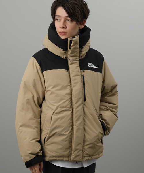 FIRST DOWN（ファーストダウン）の「【FIRST DOWN/ファーストダウン】 ダウンパーカージャケット（ダウンジャケット/コート・メンズ・ブラック/ベージュ/イエロー・M/L）」の7枚目の写真