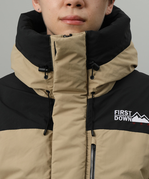 FIRST DOWN（ファーストダウン）の「【FIRST DOWN/ファーストダウン】 ダウンパーカージャケット（ダウンジャケット/コート・メンズ・ブラック/ベージュ/イエロー・M/L）」の10枚目の写真