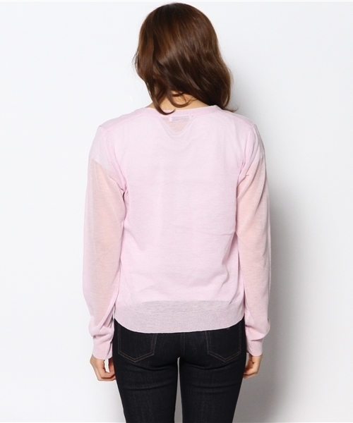 WEGO（ウィゴー）の「WEGO/Vネックカーディガン（カーディガン/ボレロ・レディース・オレンジ/ホワイト系その他/ライム/ブルー系その他/ライトパープル/ライトイエロー/レッド・FREE）」の10枚目の写真