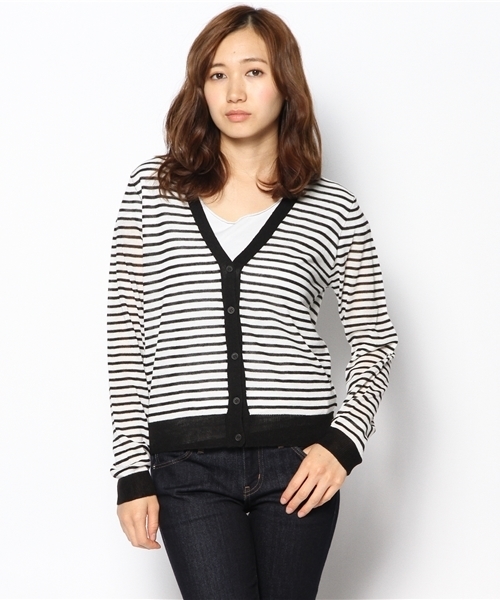 WEGO（ウィゴー）の「WEGO/Vネックカーディガン（カーディガン/ボレロ・レディース・オレンジ/ホワイト系その他/ライム/ブルー系その他/ライトパープル/ライトイエロー/レッド・FREE）」の21枚目の写真