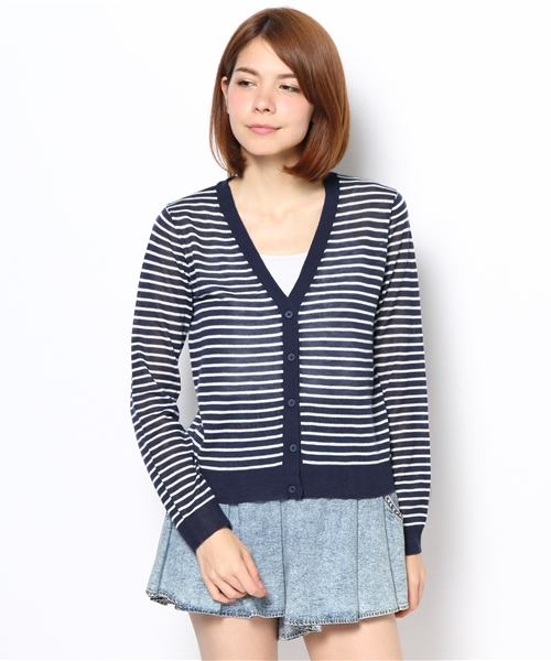 WEGO（ウィゴー）の「WEGO/Vネックカーディガン（カーディガン/ボレロ・レディース・オレンジ/ホワイト系その他/ライム/ブルー系その他/ライトパープル/ライトイエロー/レッド・FREE）」の18枚目の写真