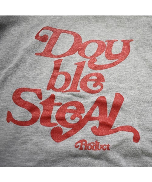 DOUBLE STEAL(ダブルスティール)の「Delivery Font スウェットパーカー(パーカー・メンズ・ホワイト×レッド/ブラック×ホワイト/ブラック×レッド/レッド/杢グレー・MEDIUM/X-LARGE/LARGE)」の4枚目の写真