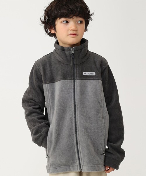 Columbia（コロンビア）の「Columbia／キッズ スティーンズマウンテンII フリース／コロンビア（ブルゾン・キッズ・ブルー/レッド/ブラウン/ヘザーチャコール/レッド系その他/グリーン/ネイビー/ブルー系その他/イエロー/グレー/レッド系その他2/ブラック/ブルーグリーン/オレンジ・XXS/XS/S/M/L）」の3枚目の写真