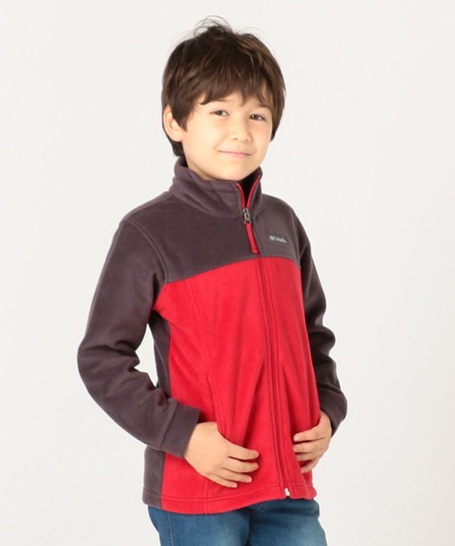 Columbia（コロンビア）の「Columbia／キッズ スティーンズマウンテンII フリース／コロンビア（ブルゾン・キッズ・ブルー/レッド/ブラウン/ヘザーチャコール/レッド系その他/グリーン/ネイビー/ブルー系その他/イエロー/グレー/レッド系その他2/ブラック/ブルーグリーン/オレンジ・XXS/XS/S/M/L）」の12枚目の写真