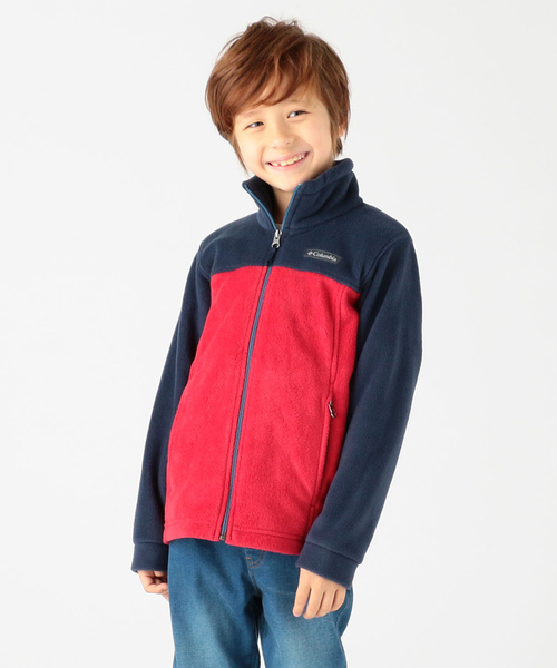 Columbia（コロンビア）の「Columbia／キッズ スティーンズマウンテンII フリース／コロンビア（ブルゾン・キッズ・ブルー/レッド/ブラウン/ヘザーチャコール/レッド系その他/グリーン/ネイビー/ブルー系その他/イエロー/グレー/レッド系その他2/ブラック/ブルーグリーン/オレンジ・XXS/XS/S/M/L）」の11枚目の写真