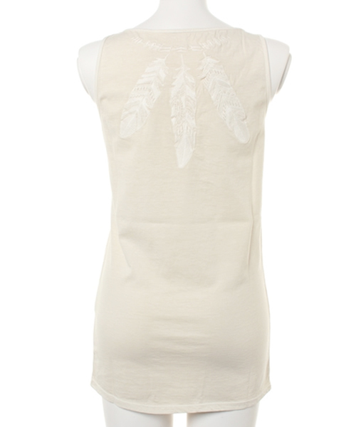 goa（ゴア）の「フェザーエンブロイダリータンクトップ（タンクトップ・レディース・アイボリー/モカ/ベージュ・FREE）」の6枚目の写真