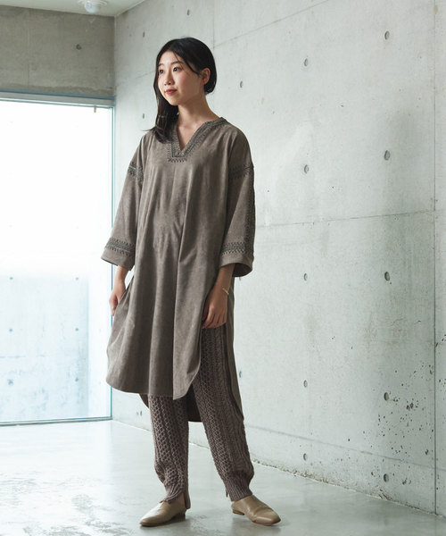 94】cardo fabrica 総刺繍ウエストドローストリングワンピース 94】cardo fabrica 総刺繍ウエストドローストリングワンピース