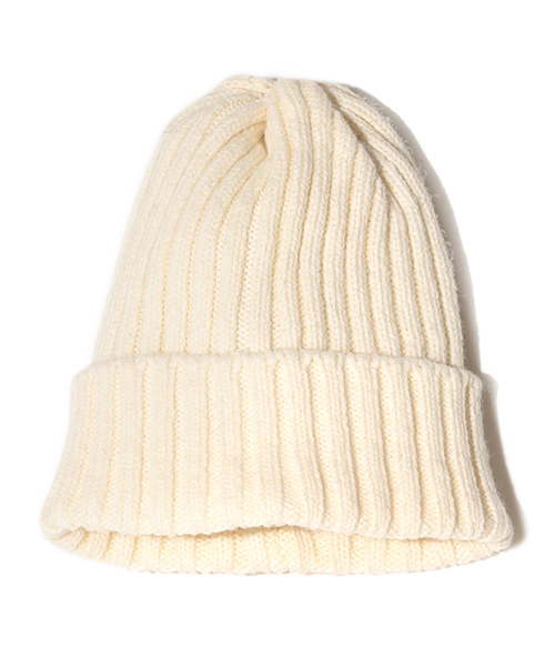 BEAMS PLUS（ビームスプラス）の「BEAMS PLUS / ウール ワッチキャップ（ニットキャップ/ビーニー・メンズ・ブラック/グレー/ベージュ/ナチュラル/オリーブ/ネイビー/ライトブルー/オレンジ・ONE SIZE）」の4枚目の写真