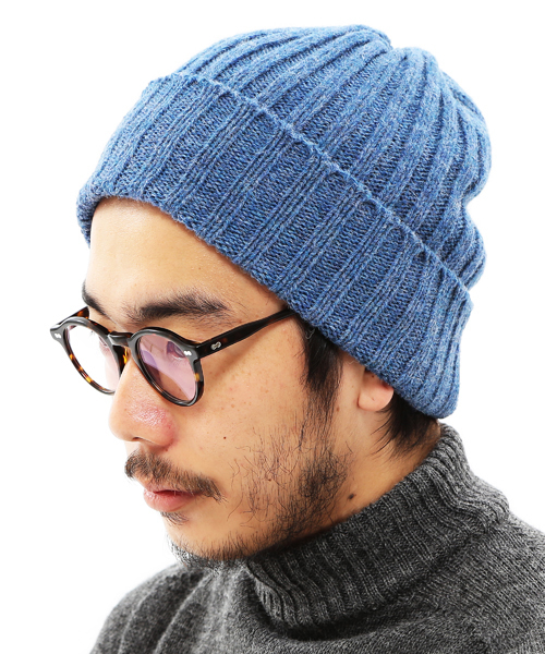 BEAMS PLUS（ビームスプラス）の「BEAMS PLUS / ウール ワッチキャップ（ニットキャップ/ビーニー・メンズ・ブラック/グレー/ベージュ/ナチュラル/オリーブ/ネイビー/ライトブルー/オレンジ・ONE SIZE）」の6枚目の写真