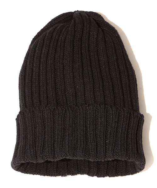 BEAMS PLUS（ビームスプラス）の「BEAMS PLUS / ウール ワッチキャップ（ニットキャップ/ビーニー・メンズ・ブラック/グレー/ベージュ/ナチュラル/オリーブ/ネイビー/ライトブルー/オレンジ・ONE SIZE）」の2枚目の写真