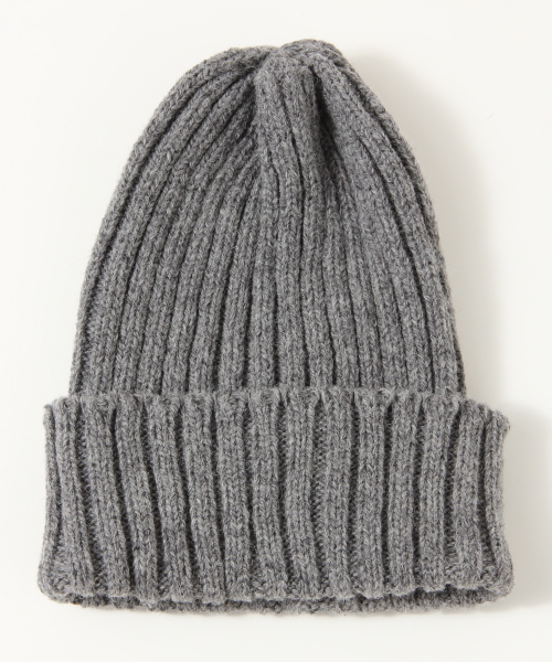 BEAMS PLUS（ビームスプラス）の「BEAMS PLUS / ウール ワッチキャップ（ニットキャップ/ビーニー・メンズ・ブラック/グレー/ベージュ/ナチュラル/オリーブ/ネイビー/ライトブルー/オレンジ・ONE SIZE）」の12枚目の写真