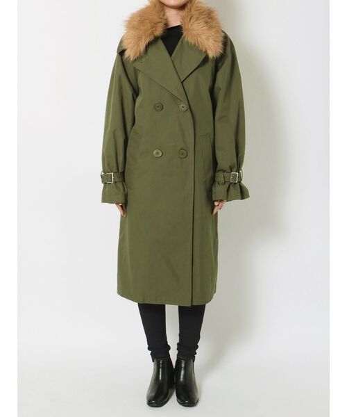 EMODA(エモダ)の「バルキーダブルコート(その他アウター・レディース・ブラック/ベージュ/カーキ・FREE)」の15枚目の写真