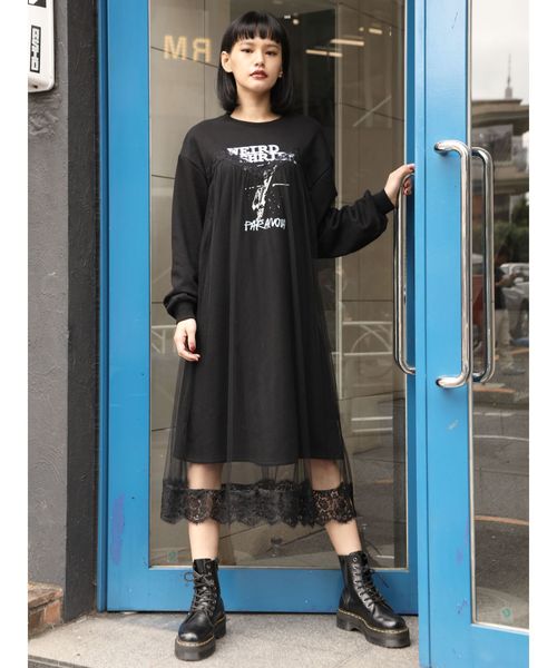 セール ワンピース レースレイヤードロックワンピース ワンピース Jouetie ジュエティ のファッション