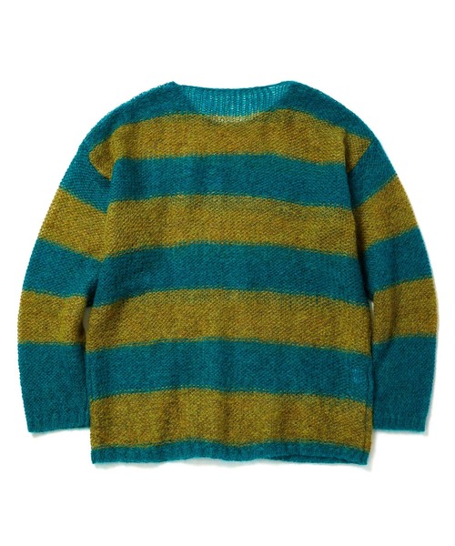 CHORD NUMBER EIGHT(コードナンバーエイト)の「STRIPE MOHAIR KNIT(ニット/セーター・メンズ・レッド/オレンジ/グリーン・SMALL/MEDIUM/LARGE)」の5枚目の写真