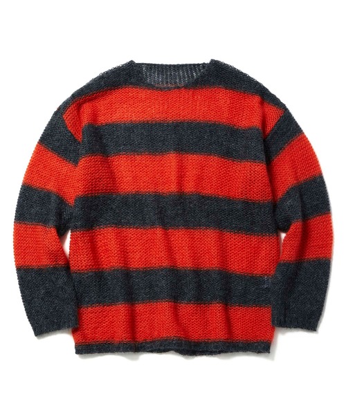 CHORD NUMBER EIGHT(コードナンバーエイト)の「STRIPE MOHAIR KNIT(ニット/セーター・メンズ・レッド/オレンジ/グリーン・SMALL/MEDIUM/LARGE)」の10枚目の写真