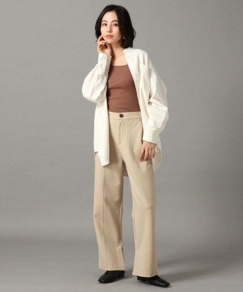 LOWRYS FARM（ローリーズファーム）の「デニムＢＩＧシャツ　868293（シャツ/ブラウス・レディース・オフホワイト/ブルー・FREE）」の7枚目の写真